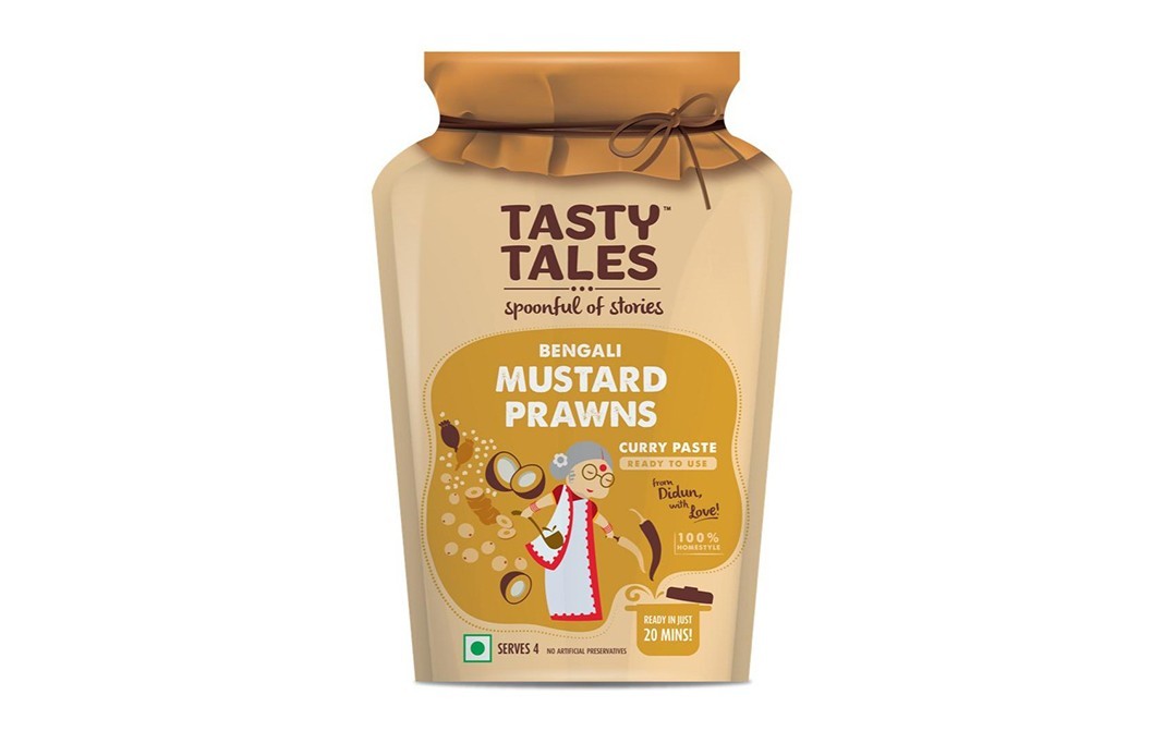Tasty Tales Bengali Mustard Prawns    Pouch  130 grams